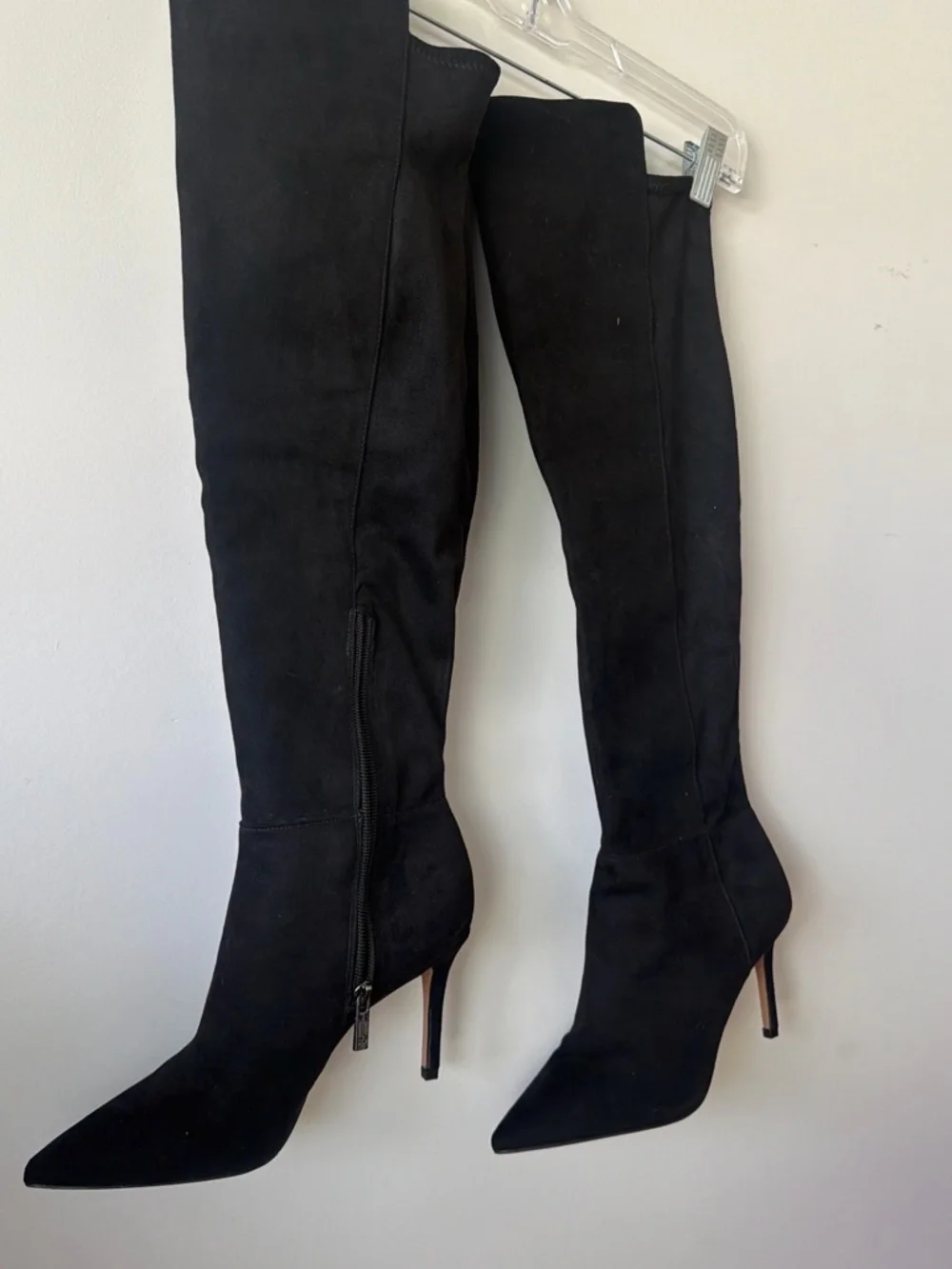 Jessica Simpson Black Over-the-Knee Pointed-Toe Stiletto Boots